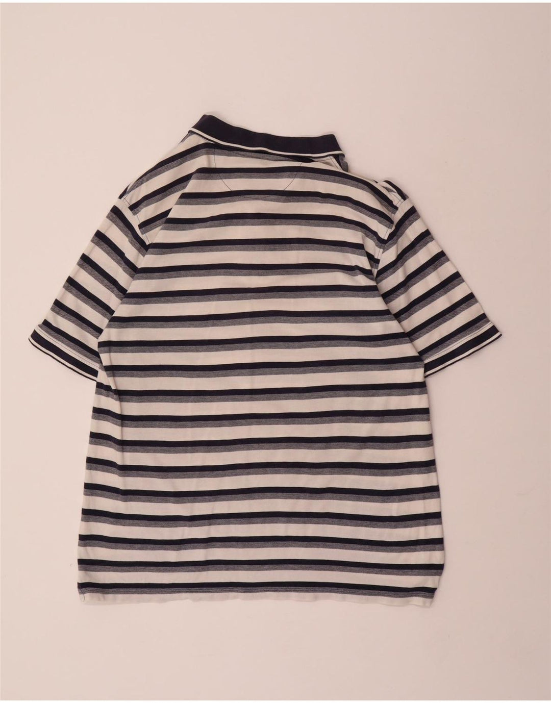 JAMES PRINGLE Herre poloshirt Stor marineblå stribet bomuld