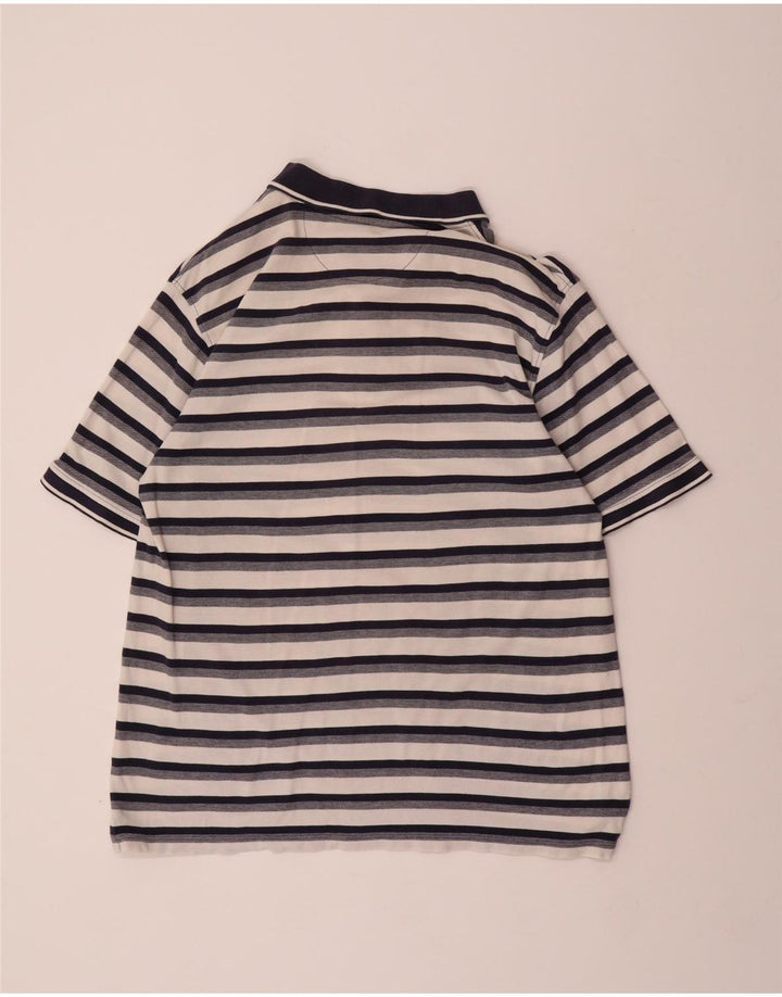 JAMES PRINGLE Herre poloshirt Stor marineblå stribet bomuld