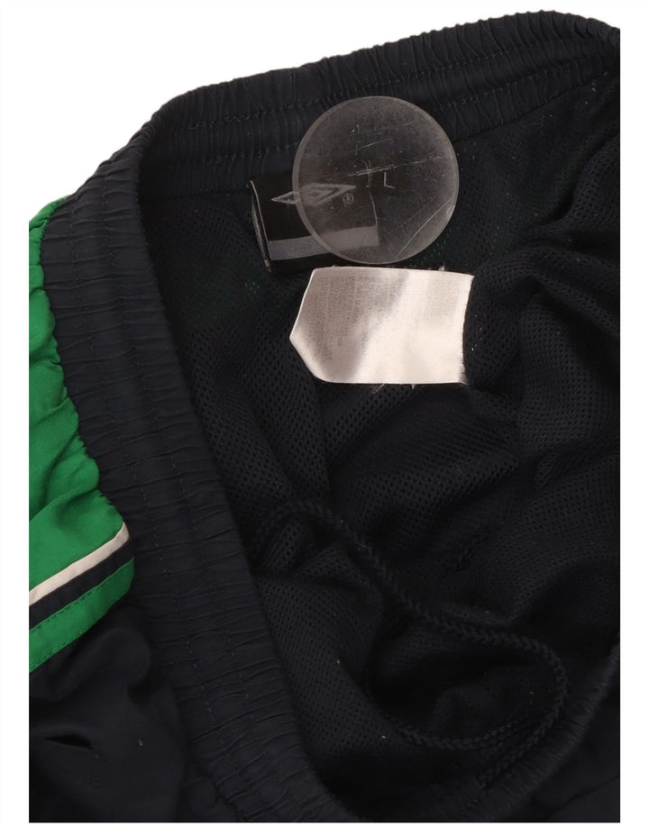 UMBRO Træningsdragt bukser til mænd Large Navy Blue Colourblock Polyester