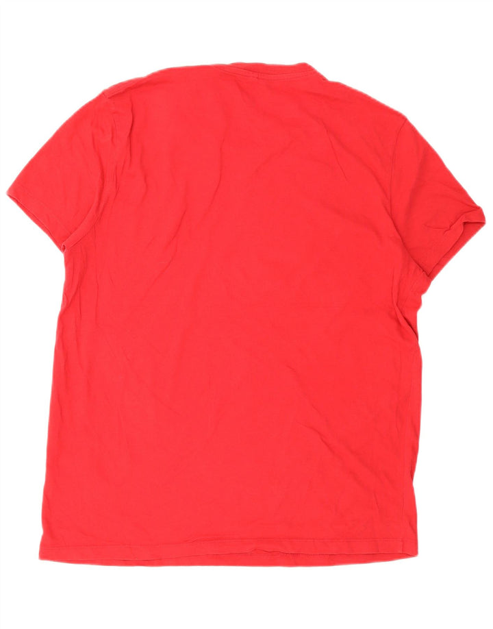 Jack Wills Herre T-Shirt Top Stor Rød Bomuld