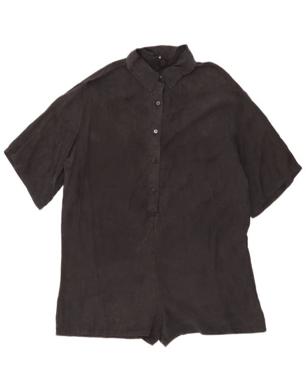 Zara Dame Oversized Playsuit UK 10 Small Black