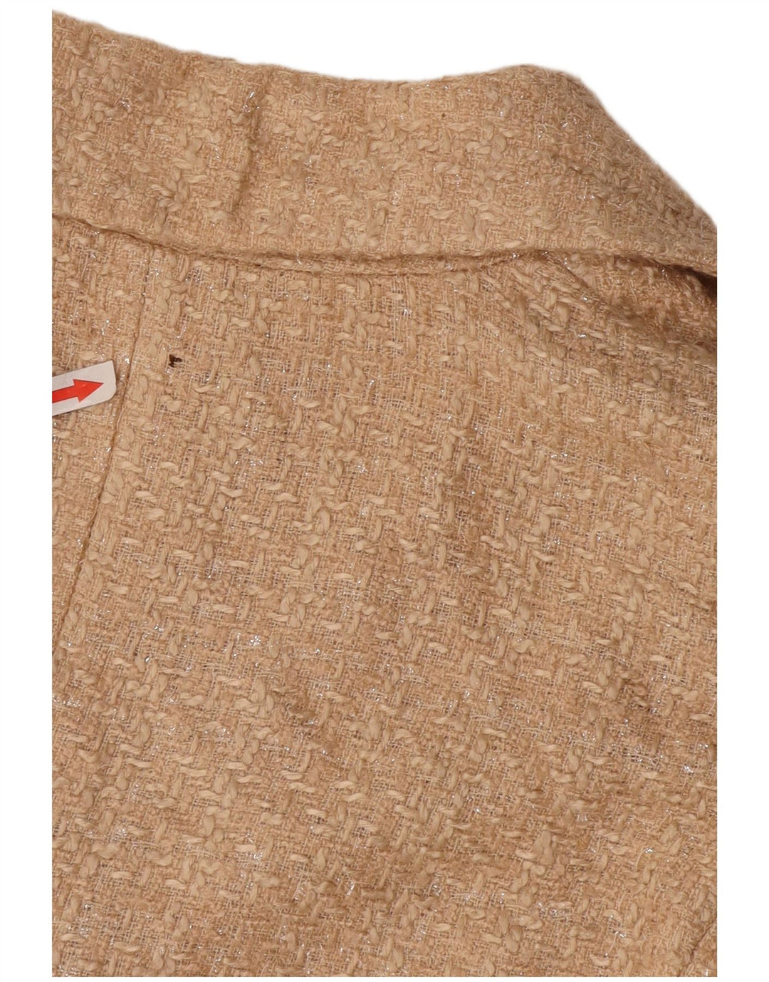 Liu Jo Dame Crop Blazer Jacket IT 44 Medium Beige Akryl