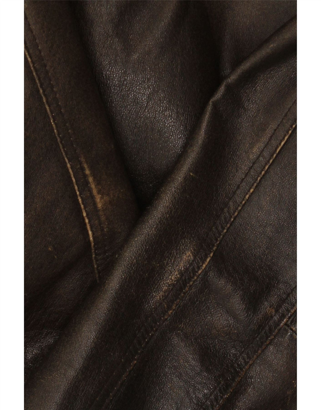 Route 66 Herre Læderjakke UK 40 Stor Brun Læder