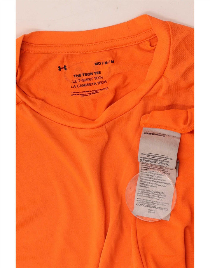 Under Armour Herre T-Shirt Top Medium Orange Polyester