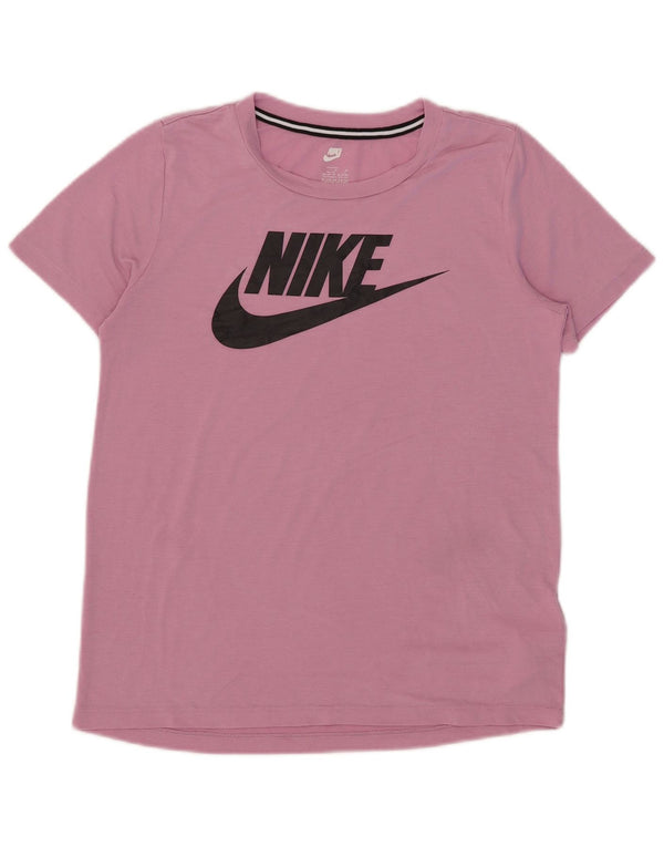 Nike piger grafisk T-shirt top 13-14 år XL Pink Polyester