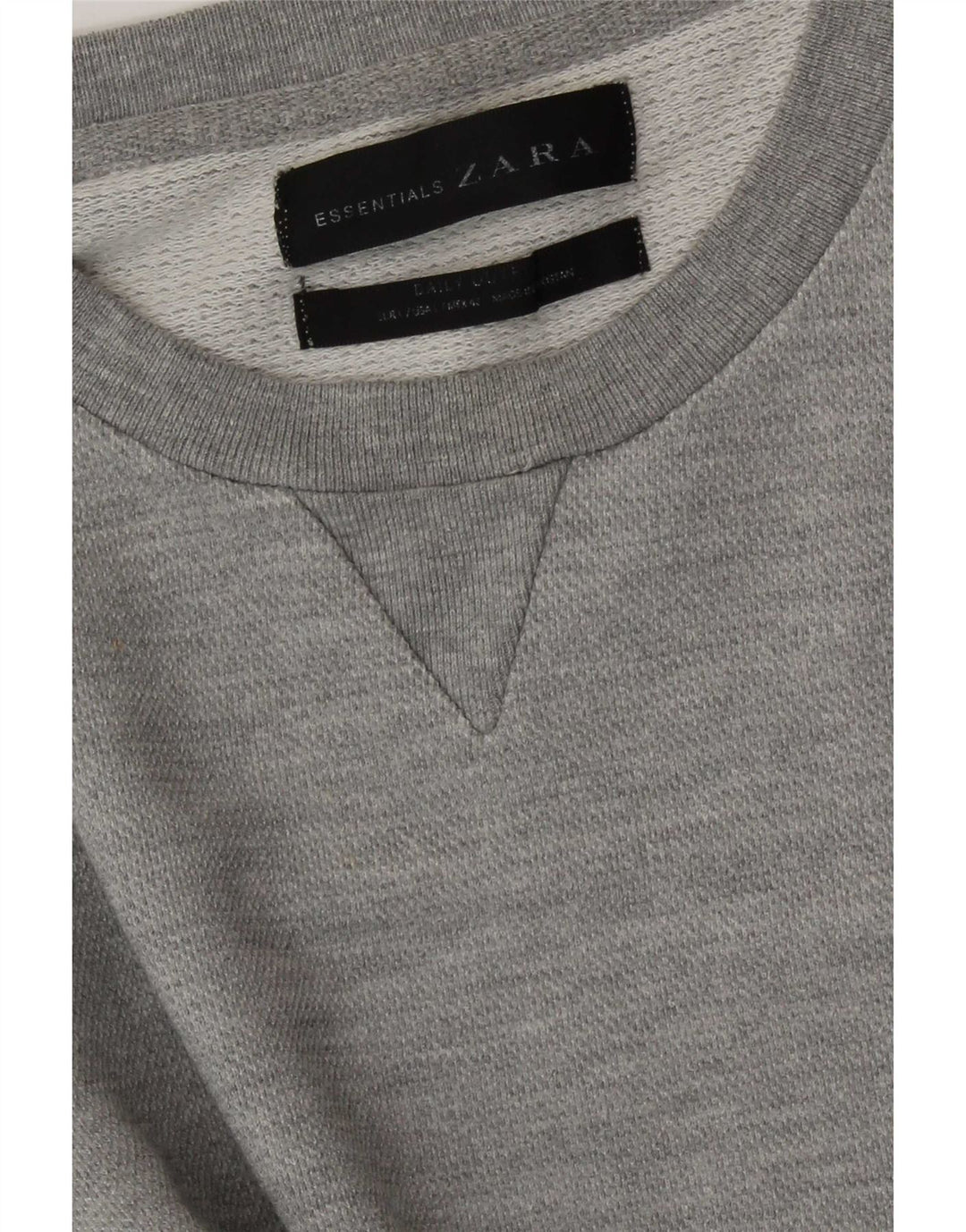 Zara Herre Sweatshirt Jumper Large Grå