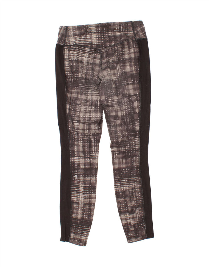 EDDIE BAUER Womens Leggings UK 12 Medium  Grey Check Polyester Vintage Eddie Bauer and Second-Hand Eddie Bauer from Messina Hembry 
