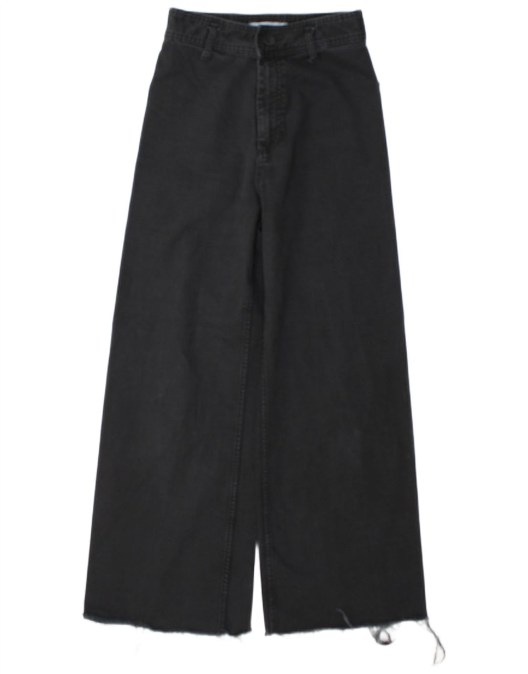 Zara Dame Jeans med brede ben EU 38 Medium W28 L29 Marineblå