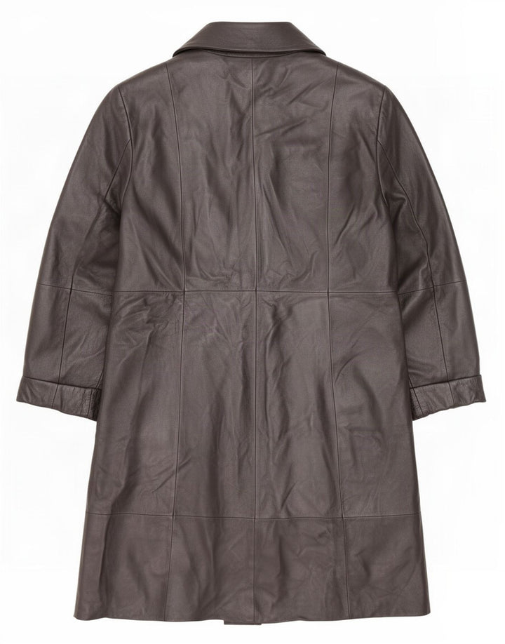 Vintage læderfrakke til kvinder IT 48 XL Sort