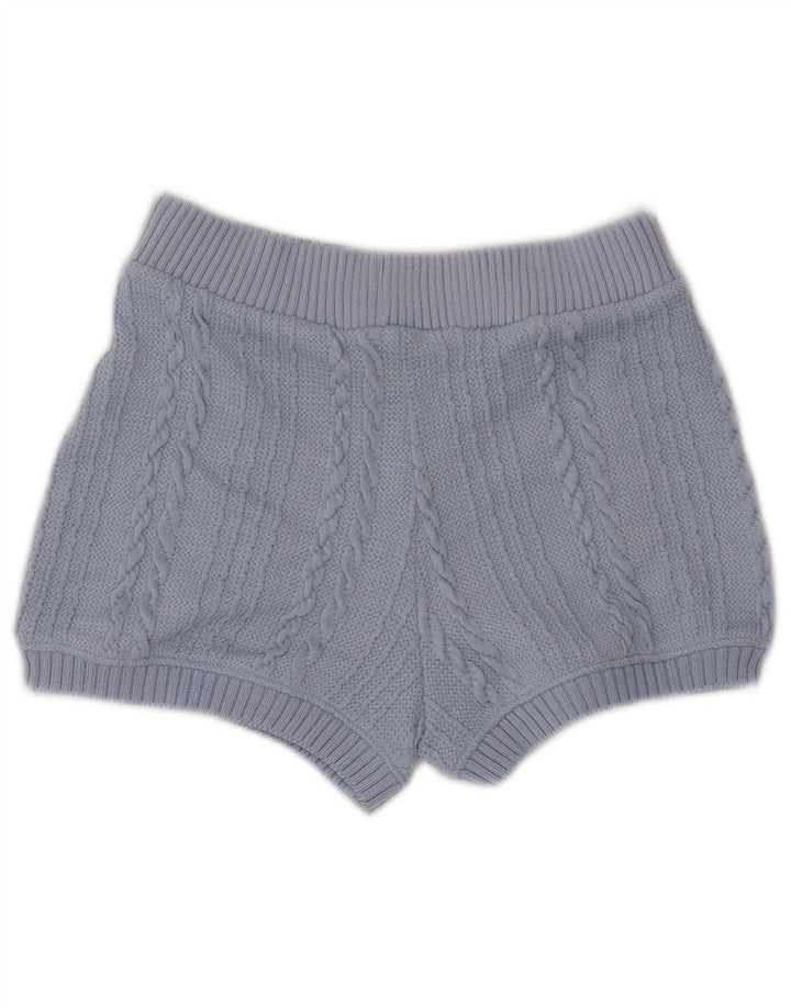 ZARA Womens Crop Knit 2 Piece Set UK 12 Medium Blue