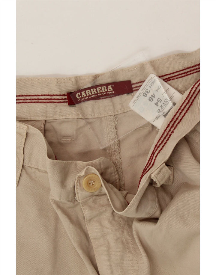 CARRERA Mens Chino Shorts W38 XL Beige Cotton Vintage Carrera and Second-Hand Carrera from Messina Hembry 