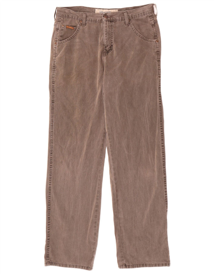 WRANGLER Herre Benton Lige Casual Bukser W32 L32 Grå Bomuld