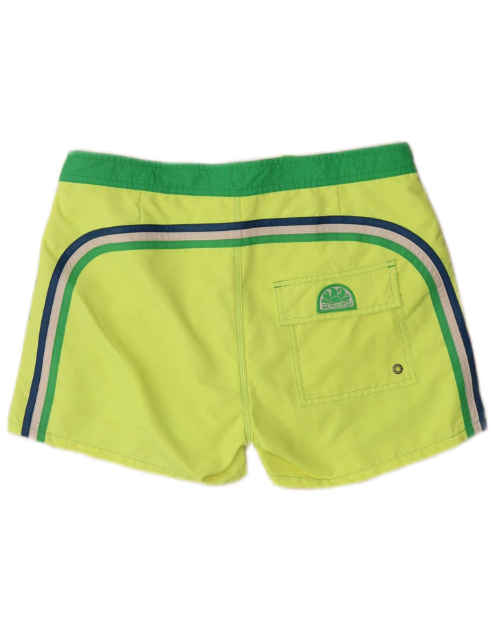 Sundek Herre svømmeshorts Medium Grøn Colourblock Nylon
