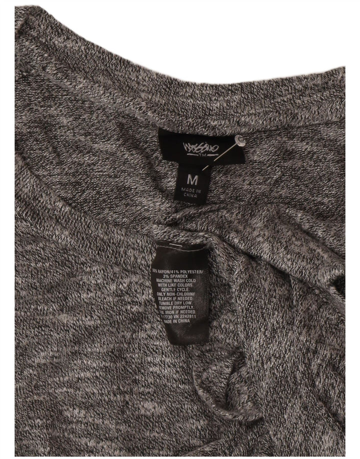 MOSSIMO Dame T-Shirt Kjole UK 14 Medium Grey Flecked Rayon