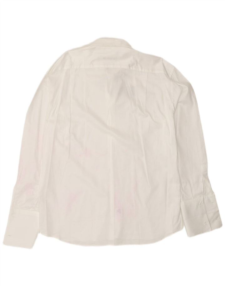 ROCCOBAROCCO Herre formel skjorte str. 17 1/2 44 XL Hvid