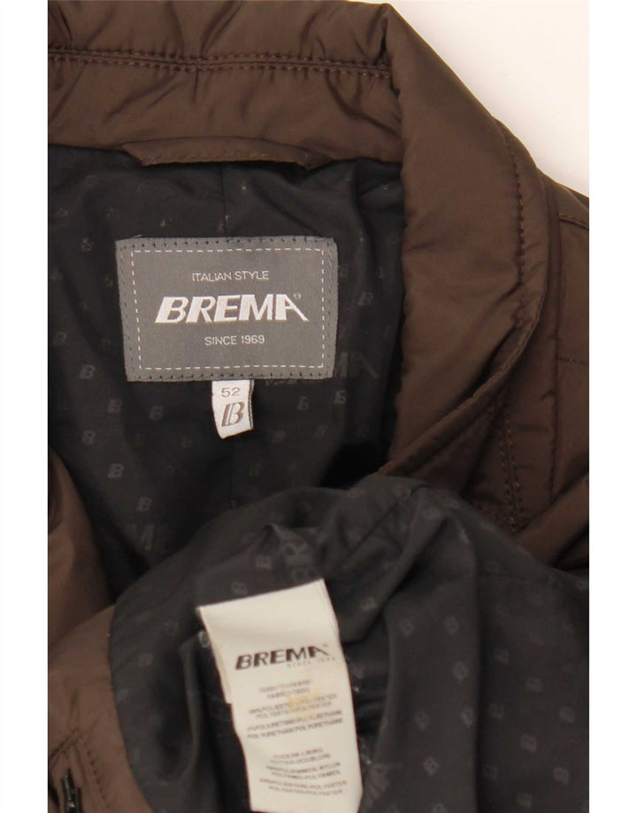 Brema Herre Blazer Vatteret Jakke IT 52 XL Brun Polyester