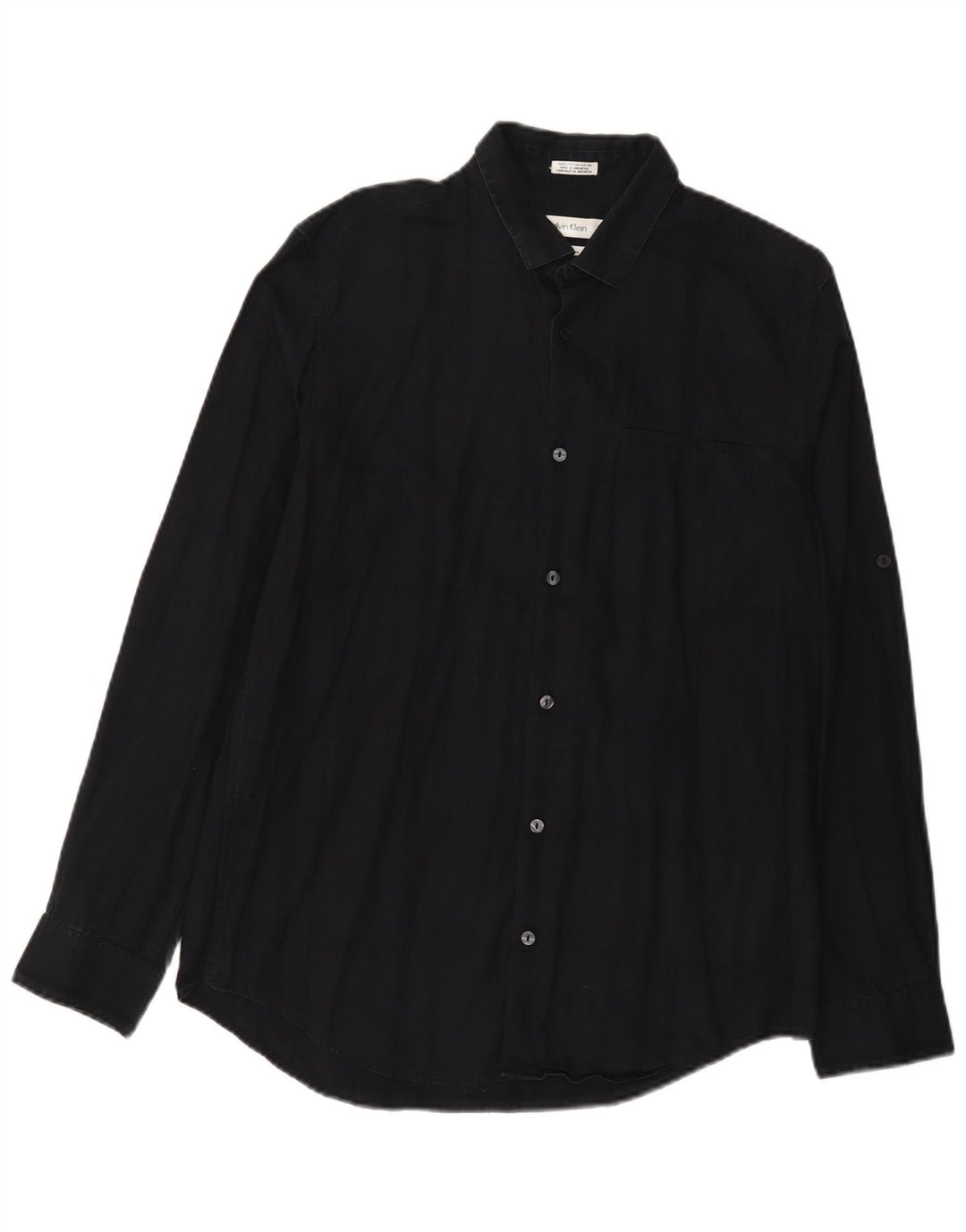 Calvin Klein Herre Classic Fit skjorte Medium marineblå bomuld