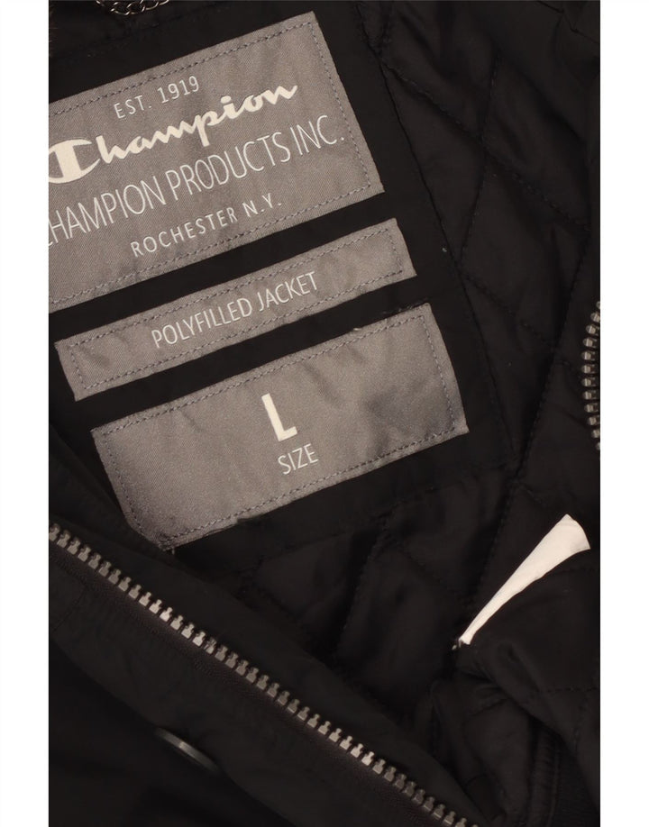 CHAMPION Herre Bomber Jacket UK 40 Large Black