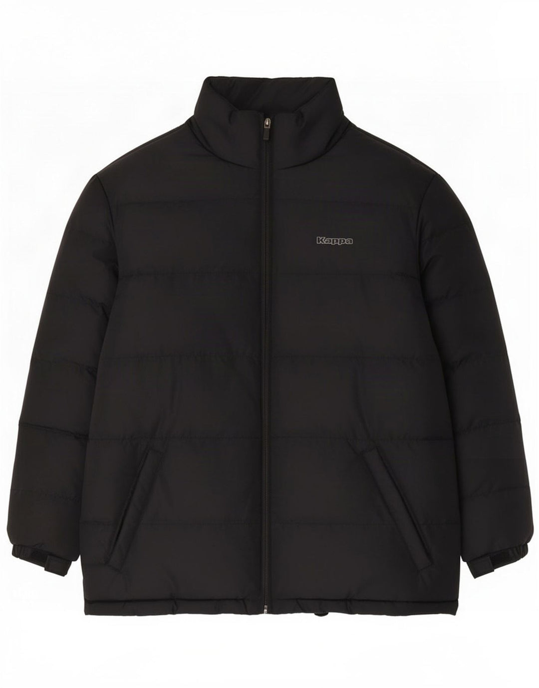 Kappa drenge grafisk polstret jakke 13-14 år 2XL sort polyester