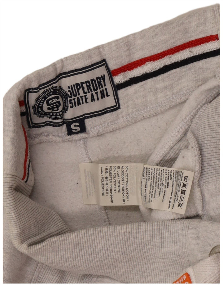 Superdry Grafisk træningsdragt bukser til mænd Jogger små grå bomuld