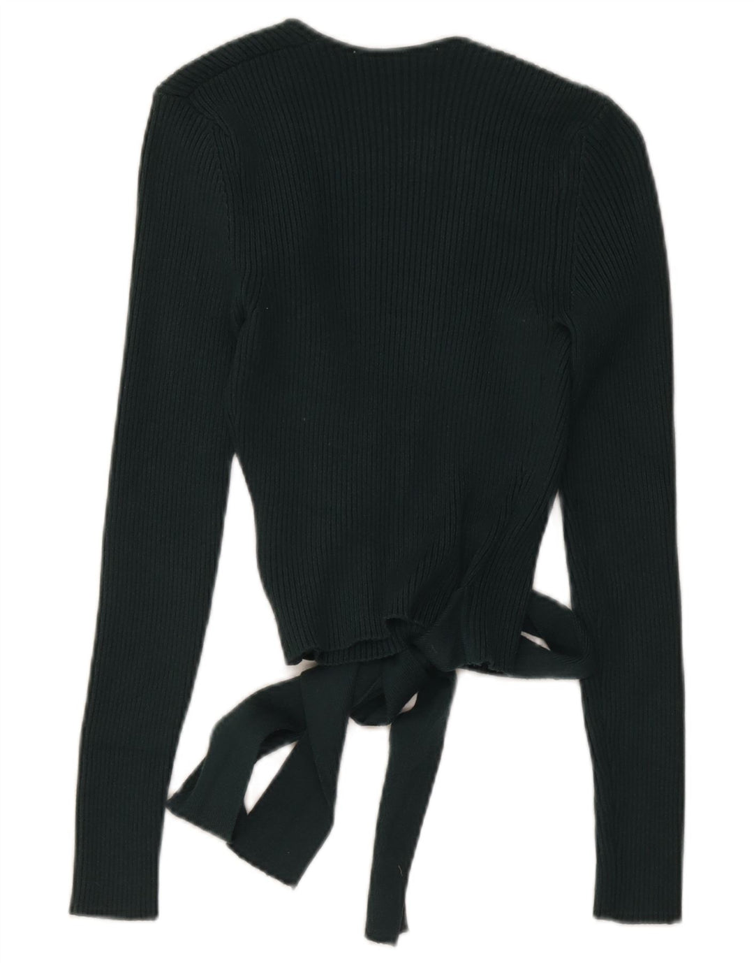 Zara Womens Wrap Cardigan Top UK 14 Large Green Viscose