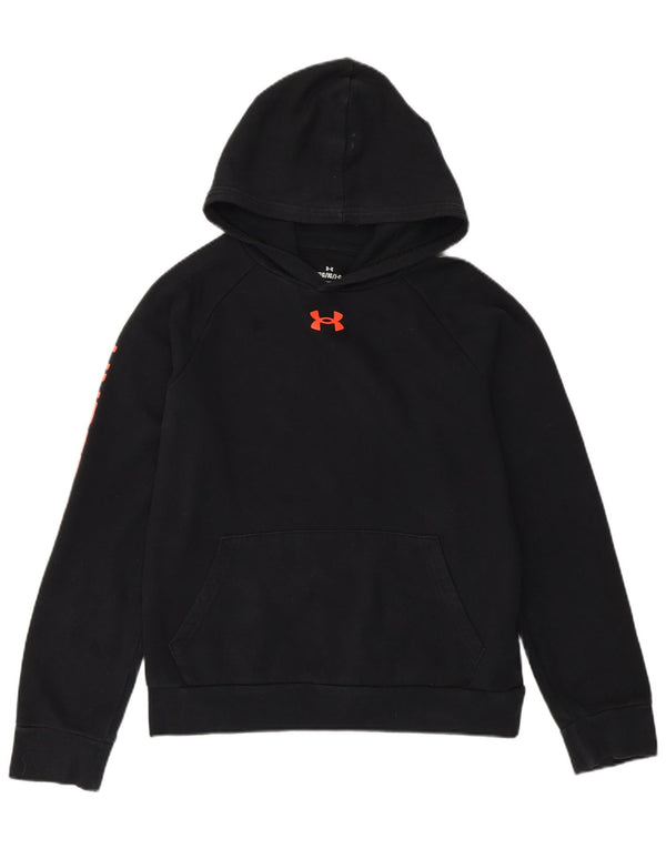 Under Armour drenge grafisk hættetrøje 11-12 år stor sort bomuld