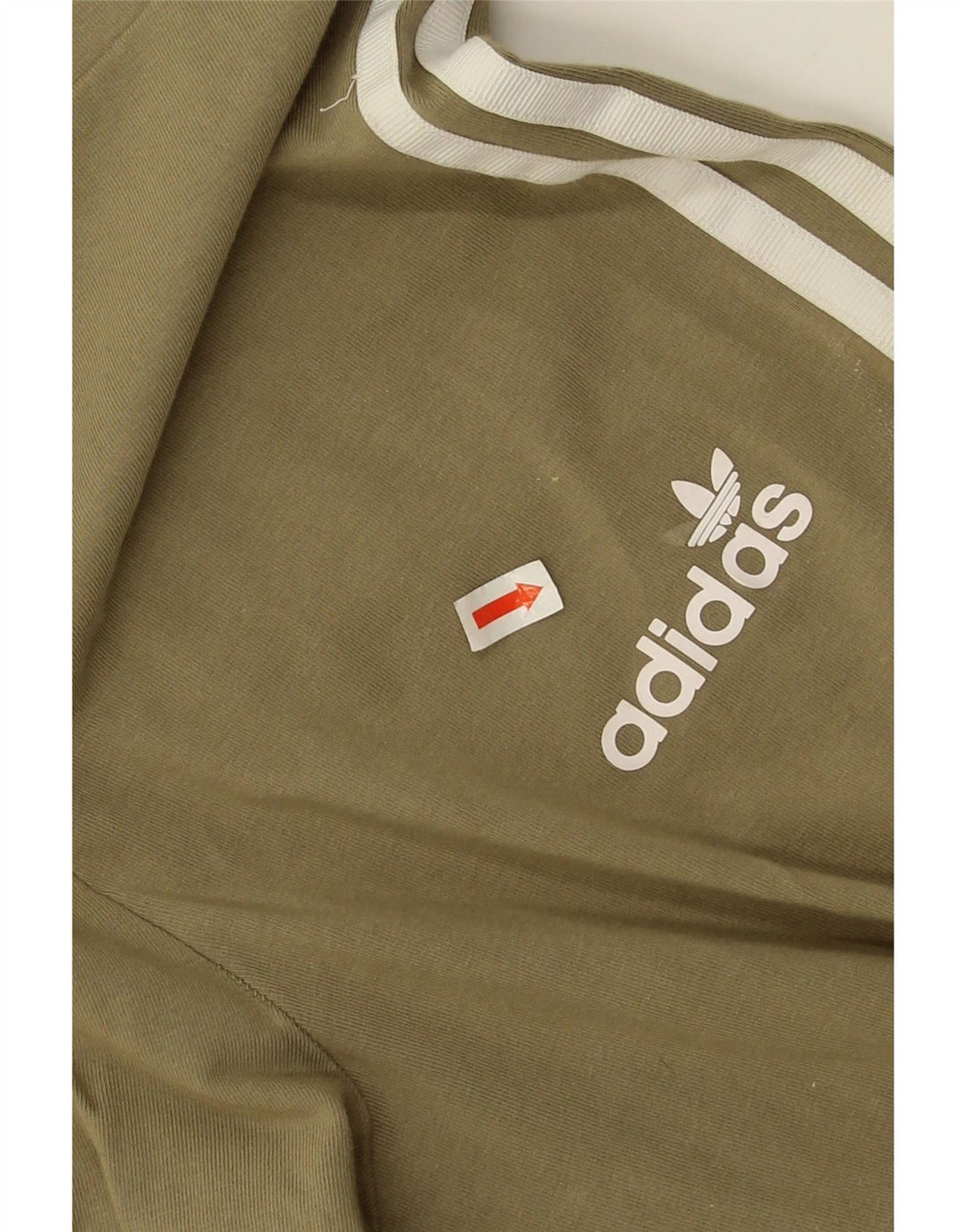 Adidas Dame Leggings UK 12 Medium Khaki Bomuld