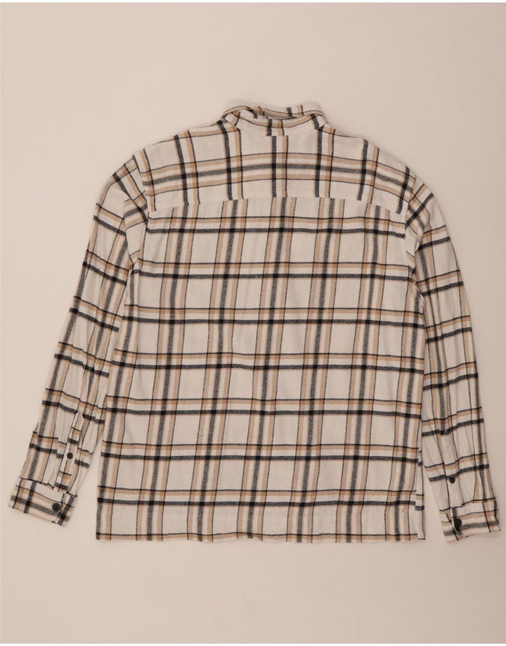 Jack & Jones herre flannelskjorte 2XL hvid ternet bomuld