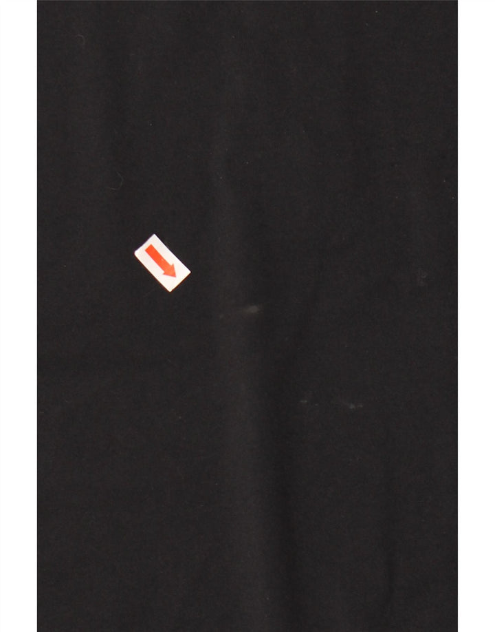CALVIN KLEIN Herre Golf Grafisk Zip Neck Pullover Træningsdragt Top Stor Sort