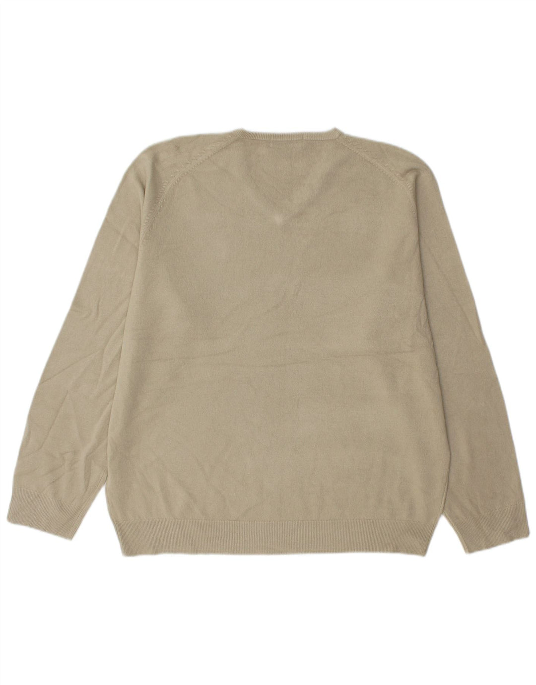 Marks & Spencer Herre V-hals sweater Stor Beige Akryl