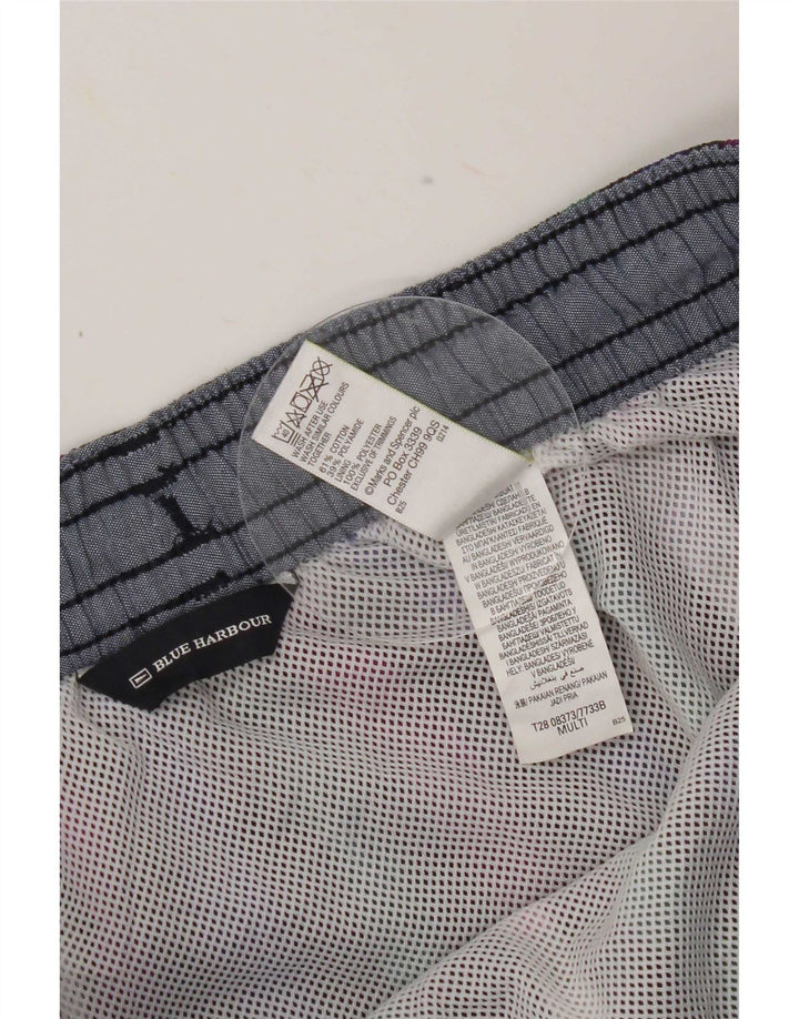 Marks & Spencer Badeshorts til mænd Stor flerfarvet Gingham Bomuld