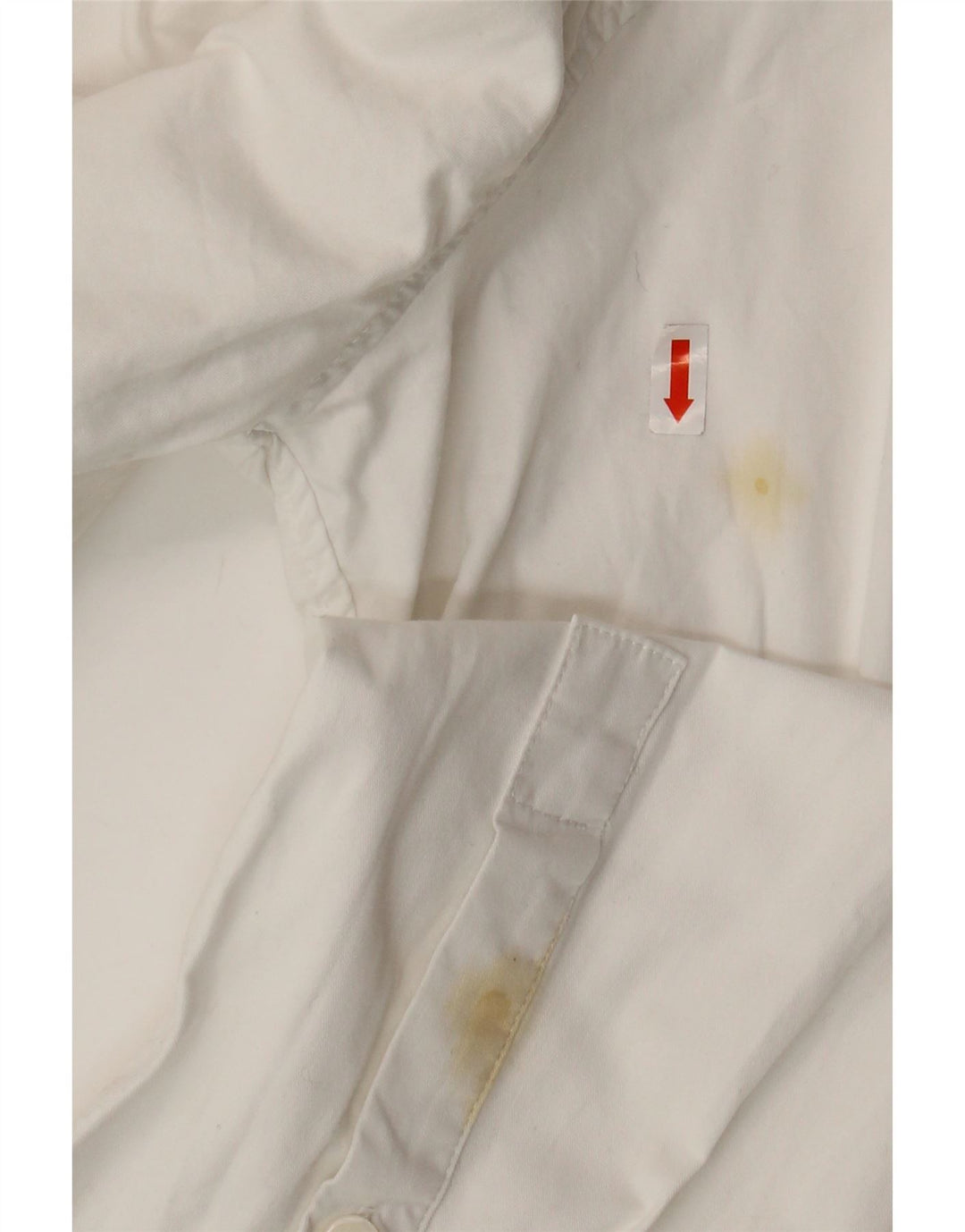 Zara Womens Crop Shirt Bluse UK 16 Large White Bomuld