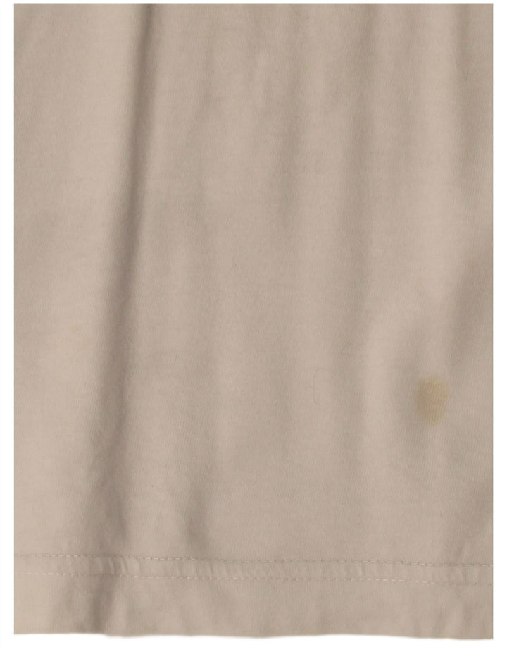 FILA Herre Grafisk T-Shirt Top Stor Hvid Colourblock Bomuld