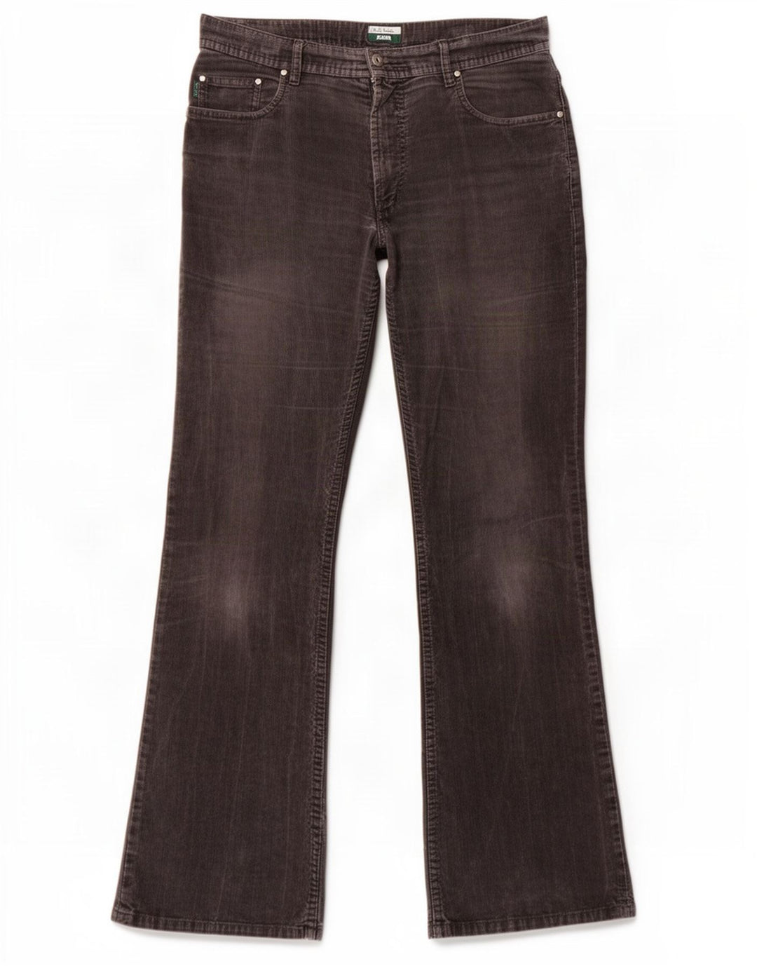 Paul Smith Herre Bootcut fløjlsbukser W32 L31 Grå bomuld