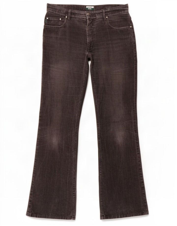 Paul Smith Herre Bootcut fløjlsbukser W32 L31 Grå bomuld