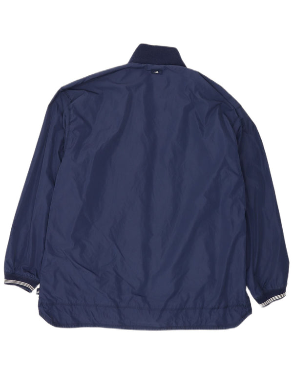 Adidas Dame Oversized Windbreaker Jacket UK 14 Medium Navy Blue Polyamid