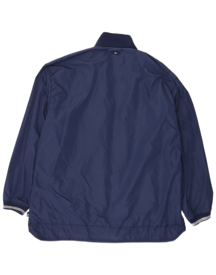 Adidas Dame Oversized Windbreaker Jacket UK 14 Medium Navy Blue Polyamid