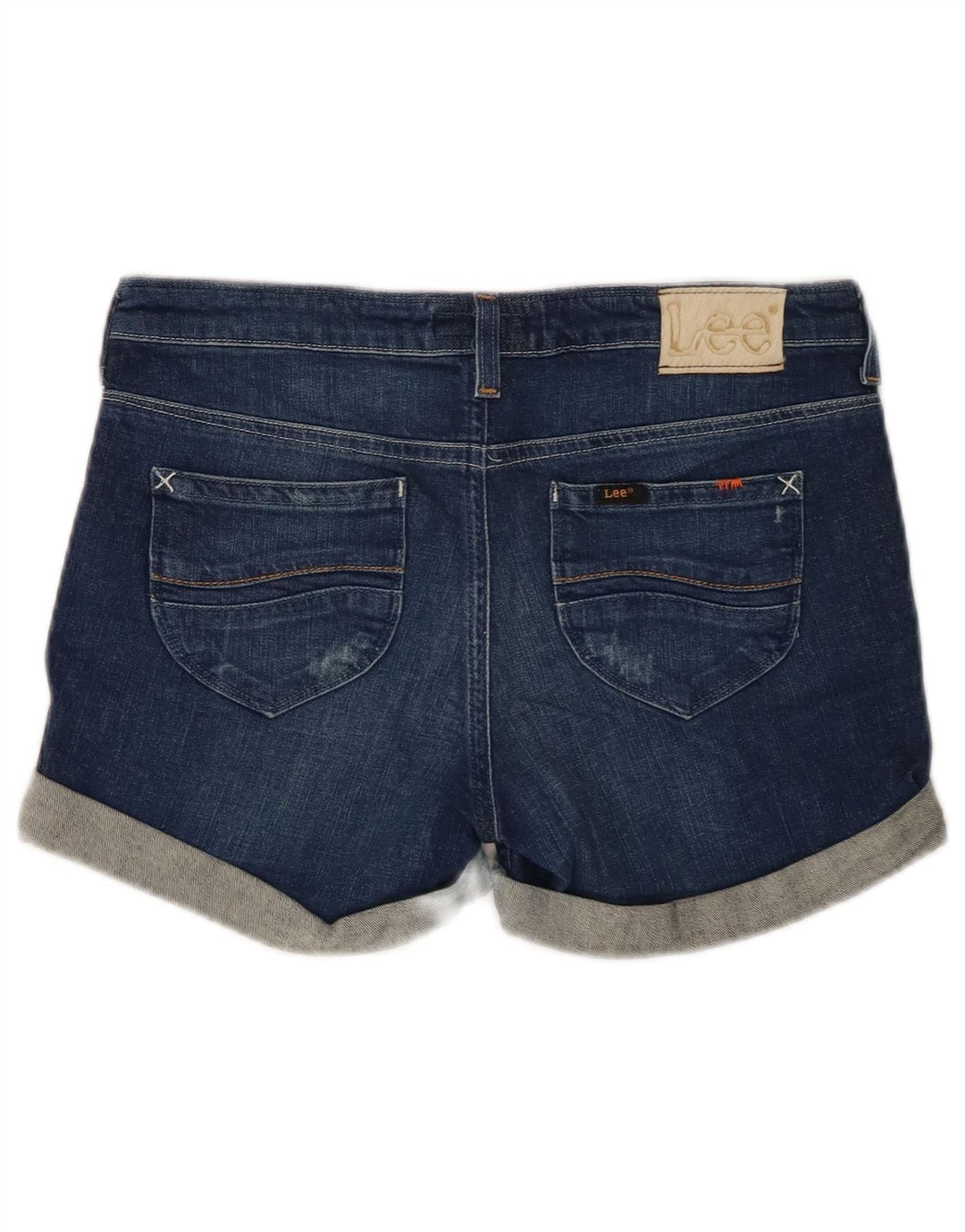 LEE Womens Denim Shorts W28 Medium Blue Cotton