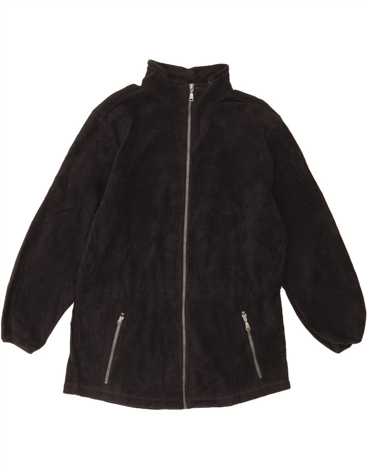 EDDIE BAUER Mens Fleece Jacket UK 36 Small Black Polyester Vintage Eddie Bauer and Second-Hand Eddie Bauer from Messina Hembry 