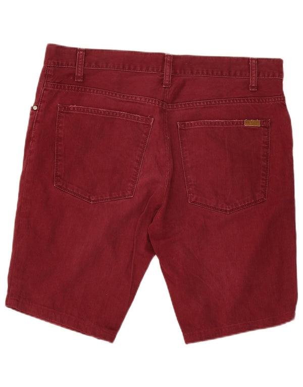 Carhartt Herre Denim Shorts W36 Large Bourgogne Bomuld