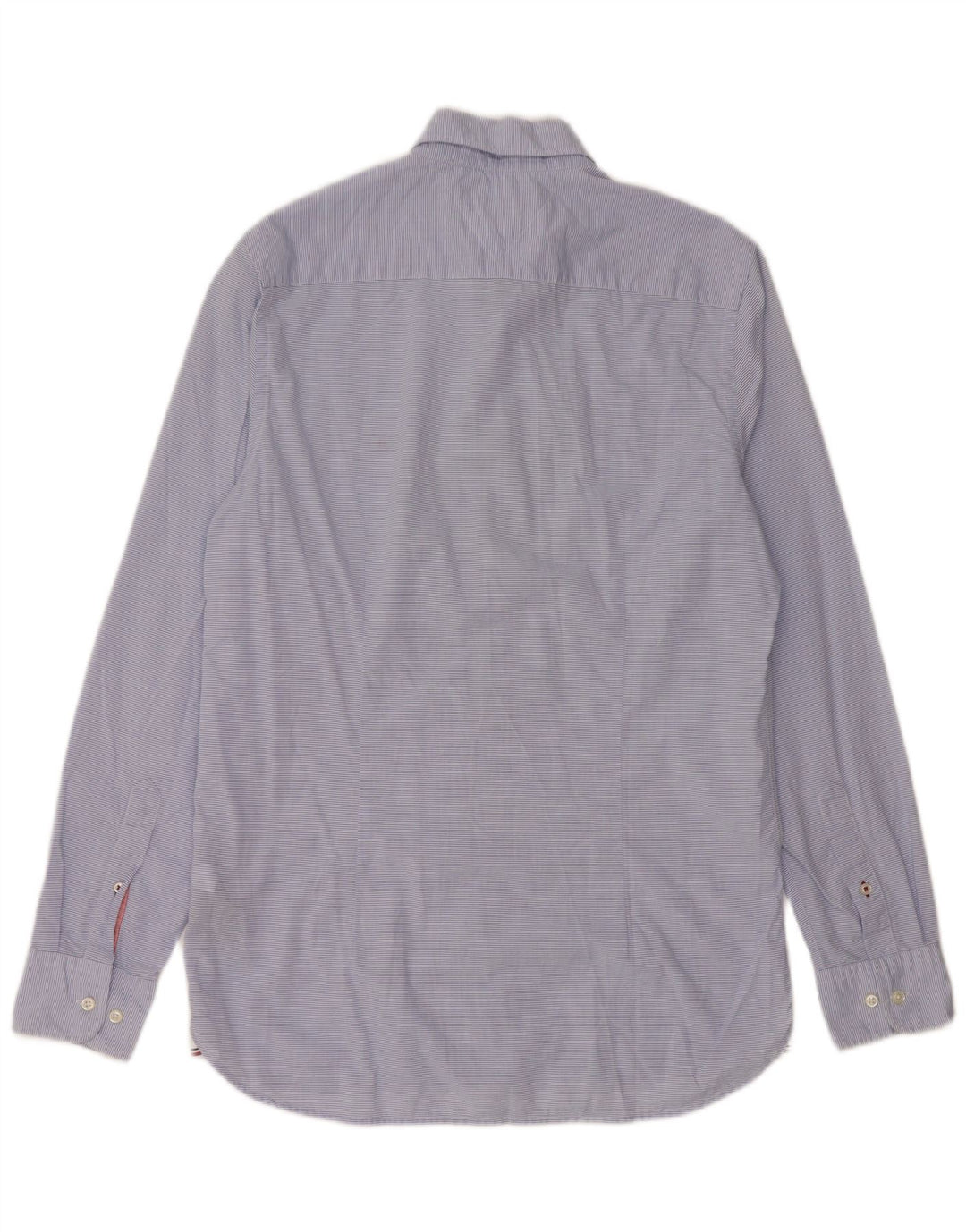 Tommy Hilfiger Herre Slim Fit skjorte Medium Blue Pinstripe Bomuld