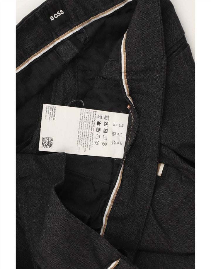 Hugo Boss Herre Slim Chino Bukser W32 L32 Grå Polyester