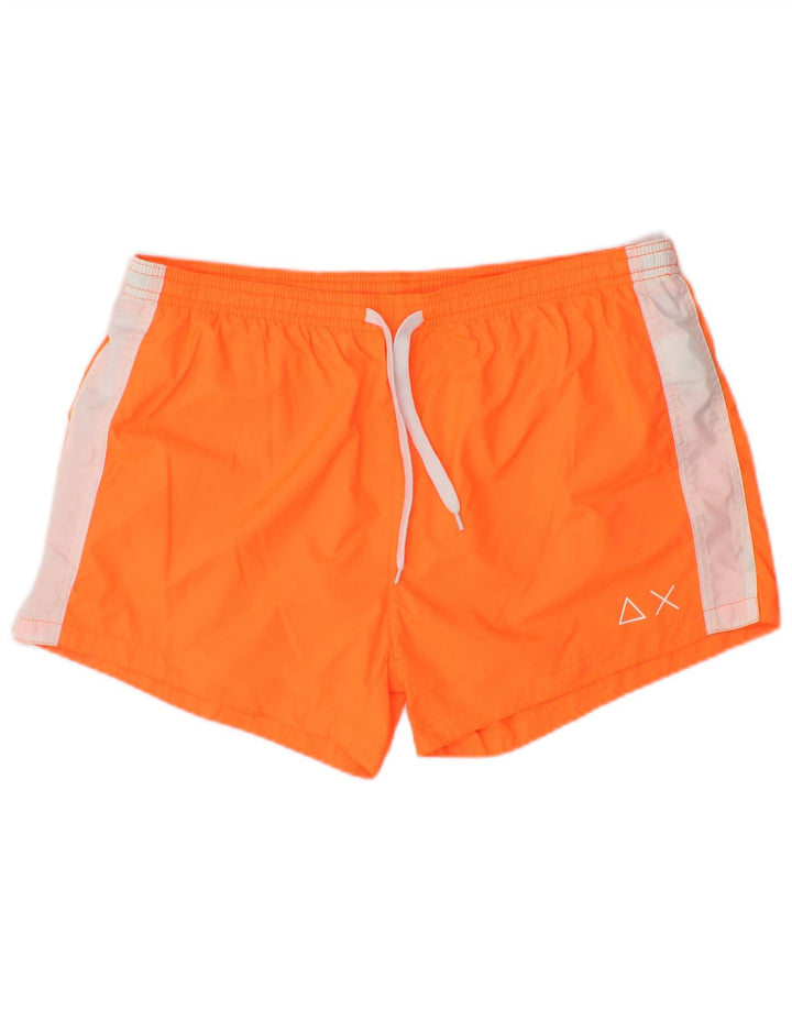 Sun68 Herre badeshorts XL Orange Colourblock