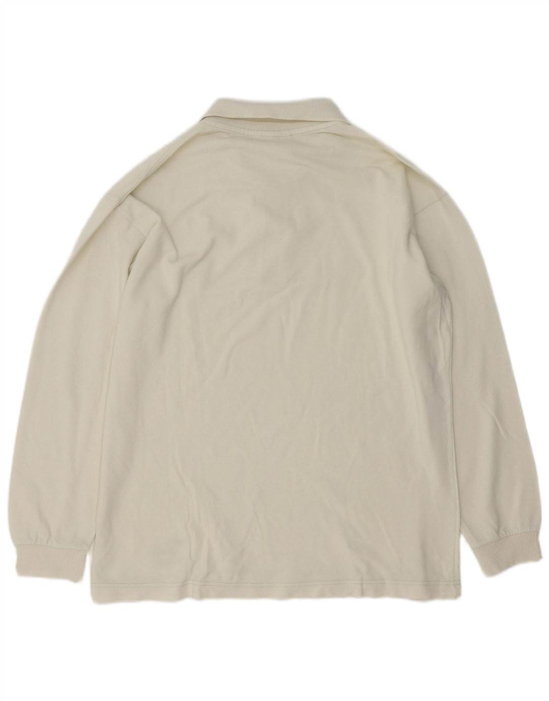 Trussardi Langærmet herre poloshirt Stor hvid bomuld