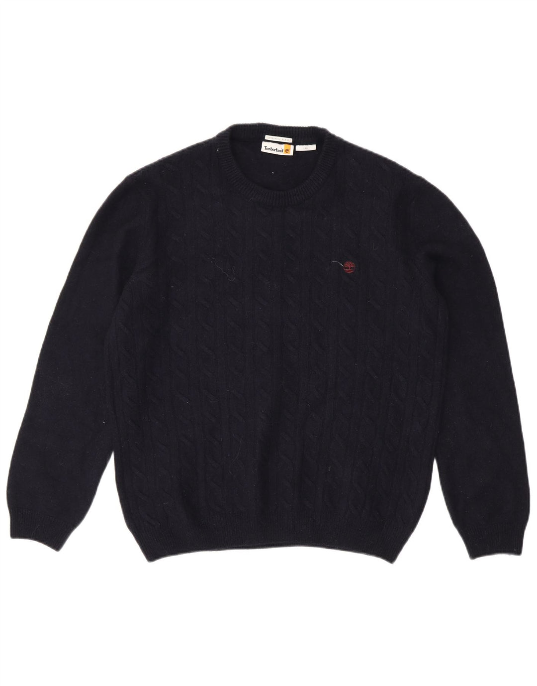 TIMBERLAND Herre sweater med rund hals, stor marineblå uld