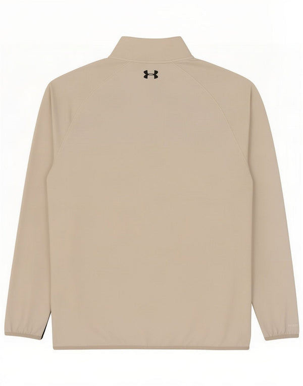 Under Armour Mens Cold Gear Pullover Tracksuit Top Medium White Colourblock
