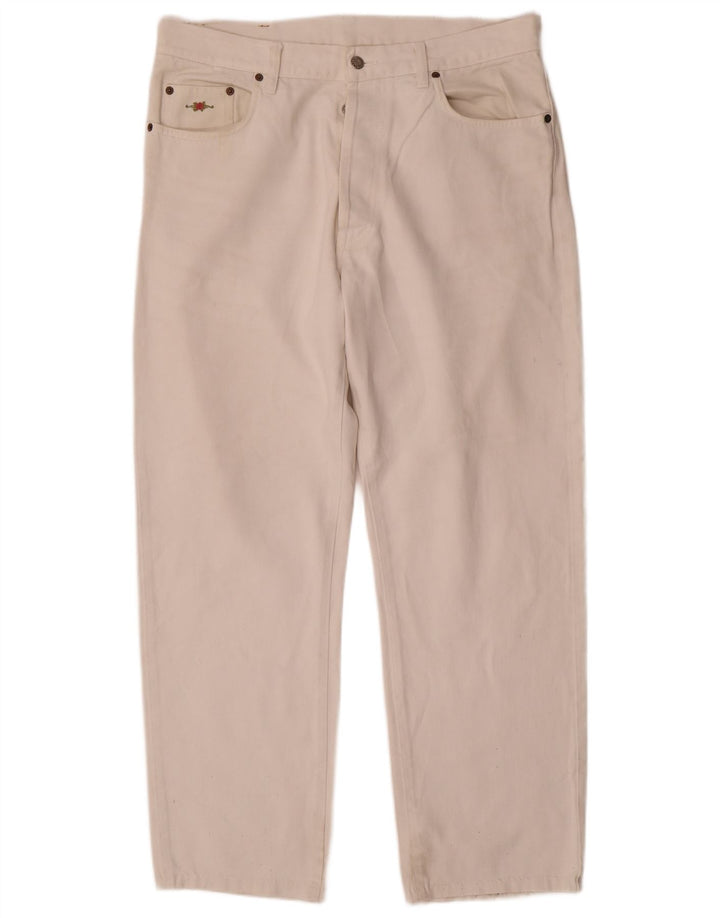 Charro Straight Jeans til mænd W38 L30 Hvid bomuld