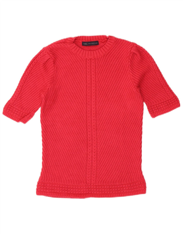 Marks & Spencer Dame sweater med rund hals DK 10 Small Pink
