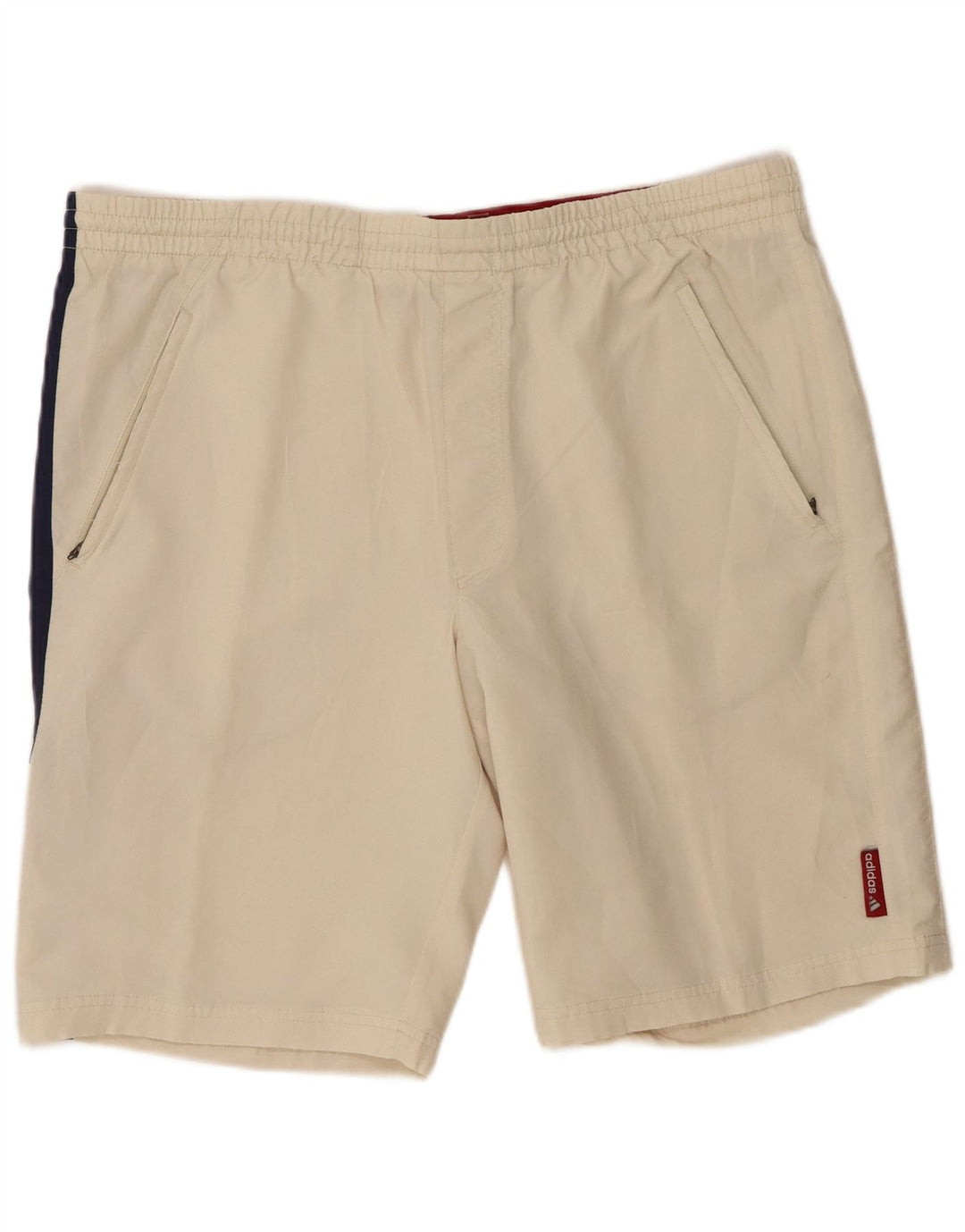Adidas Herre grafiske sportsshorts XL Beige Colourblock Polyester