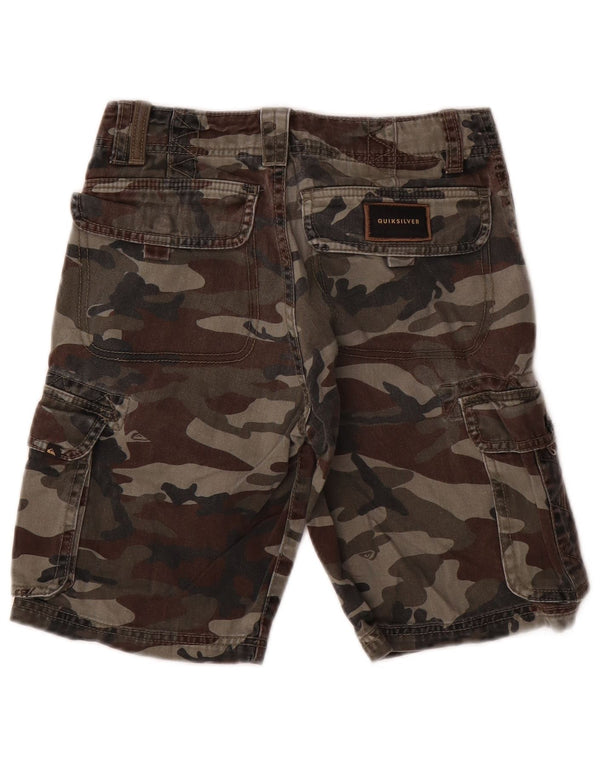 Quiksilver drenge Regular Fit Cargo Shorts 9-10 år W25 Khaki Camouflage
